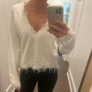 Honey Punch ripped sweater